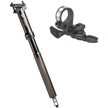 Tija de sillín telescópica DT Swiss D 232 One Carbon 30.9 mm x 60 mm 0º cableado interno negro