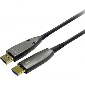 Adaptador de Cable de Vídeo Vivolink 20 m DisplayPort a HDMI 4K Negro