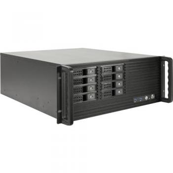 Inter-Tech Rack 4U 48,26cm para Almacenamiento Profesional en Red - Servidor Negro