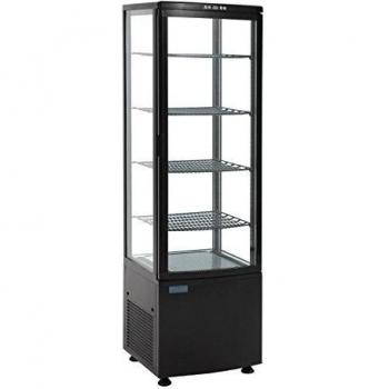Vitrina Refrigerada Curva de 4 Caras - Negra 235 L - Polar