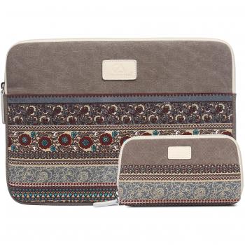 Fundas Bolso Sleeve Tela de Lona para Macbook Pro de 15 pulgadas y Ordenador Portátil de 15.6 pulgadas,Bolso para Ratones,39*29cm