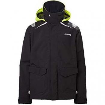 Musto Mens BR1 Yacht Sailing and Boating Inshore Sailing Yachting and Dinghy Coat Jacket - Negro - Impermeable y Transpirable