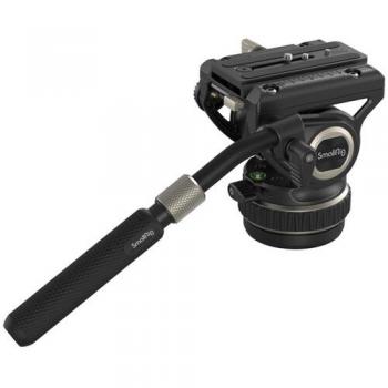 Cabezal de Video Fluido Pequeño Rig DH10 Resistente con Base Plana y Mango Ajustable para Placa de Liberación Rápida Manfrotto para DSLR
