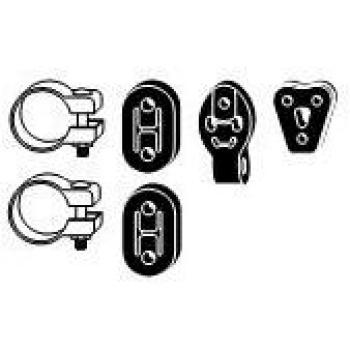 Kit de montaje HJS 82 45 7849, sistema de escape completo