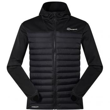 Berghaus Vaskye Men's Lightweight Hybrid Insulated Hooded Jacket - Black - XL