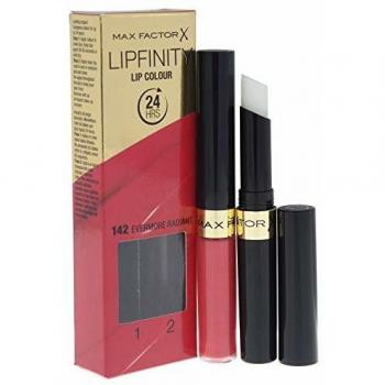 Max Factor Lipfinity Labial de Larga Duración Dos Pasos Tono 142 Siempre Radiante 31g