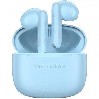 Vention Elf E03 Auriculares Inalámbricos Bluetooth 5.3 True Wireless con Estuche de Carga Azul, Autonomía 6 Horas