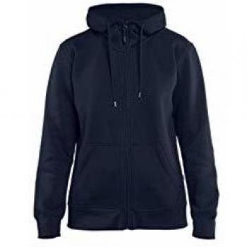 Blaklader Women's Zip-Up Hoodie, Navy Blue, Size L