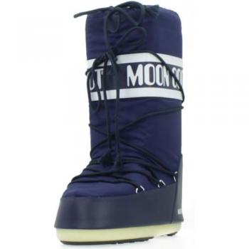 Moon Boot Women's Snow Boots, Icon Nylon, Blue, Size 35-38