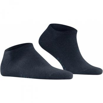 Falke Navy Melange Cotton Blend Ankle Socks for Men - Size 39-42
