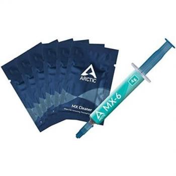 Arctic MX-6 Ultimate Performance Thermal Compound 4g Syringe with 6 MX Cleaner Wipes