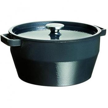 Cacerola Pyrex Slowcook de Hierro Fundido 28 cm - 6,3 L con Asas de Acero, Antiadherente y Apta para Inducción, Gas y Vitrocerámica