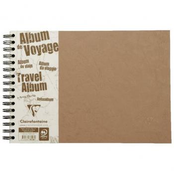 Álbum de Viaje Clairefontaine A4 Age Bag, Lined & Blank, 80 Hojas, Beige