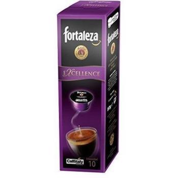Café Fortaleza Excellence - Cápsulas Compatibles con Caffitaly, Aroma Cítrico, Especial Espresso, 100% Arábica, Uso Profesional