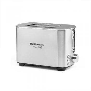 Tostador Orbegozo TO5030 Inox de Doble Rebanada con 6 Niveles de Tostado