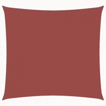 Toldo de vela cuadrado de tela oxford terracota 2.5x2.5 m