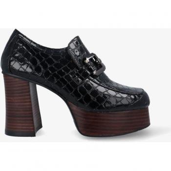 Mocasín de mujer de coco con plataforma y adorno