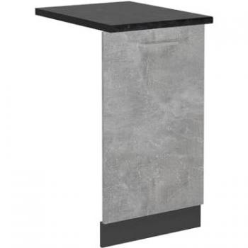 Tapa del Lavavajillas R-Line, Hormigón/Antracita, 45 cm