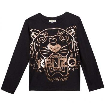 Kenzo Camiseta Tiger KM10048 Negro 10A Negro