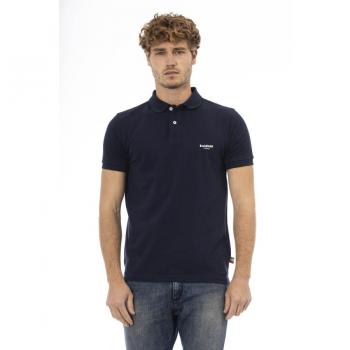 Baldinini Trend Blue Cotton Polo Shirt - S
