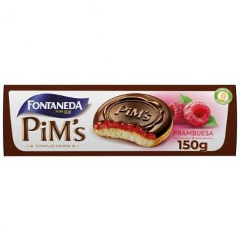 Medallones de galleta rellenos de frambuesa Lu Pim's - 150g