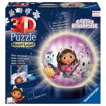Ravensburger - 3D Puzzle Nightlamp Ball con Luces, 72 Piezas