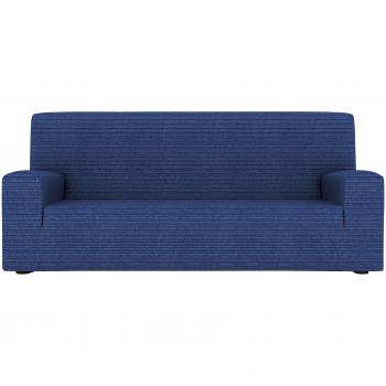 Eiffel Textile Lille Funda Sofá 3 Plazas, Algodón, Azul, 150 x 195 x 2 cm