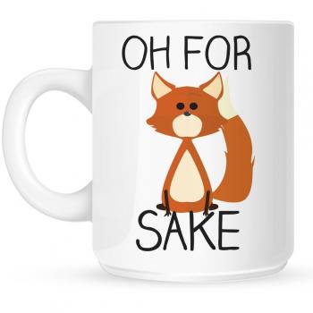 Real Slick Tees White Oh For Fox Sake Mug