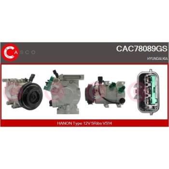 Compresor de aire acondicionado CASCO CAC78089GS