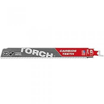 Milwaukee 9 in. TORCH Carbide Teeth Reciprocating Saw Blade for Thick Metal (5-Pack)