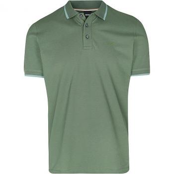 BOSS Parlay 190 Men's Polo Shirt in Dark Green, Size S