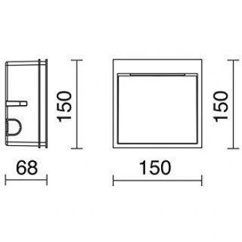 Empotrable LED DAIN 9W 1000lm 3000K Blanco