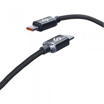 Cable USB-C Subblim Optimus 60W 1m Nylon Trenzado Negro