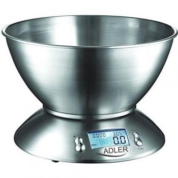 ADLER Balanza de cocina electrónica AD 3134 Capacidad máxima 5kg Con termómetro y temporizador
