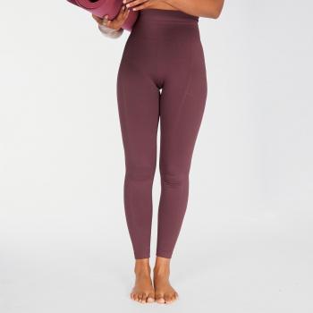 Legging Naisha Dark Cherry - Pantalones de yoga para mujer en color cereza oscuro