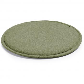 Kave Home - Cojín Redondo Silke Color Verde Antimanchas y Antideslizante