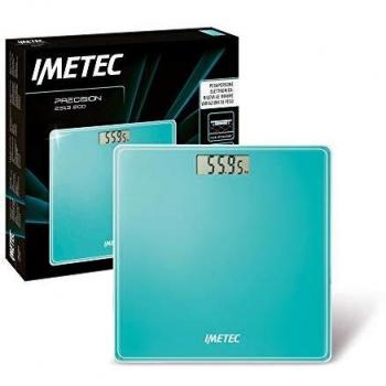 Imetec Precision ES13 200 - Báscula de baño electrónica, señala hasta las más mínimas variaciones de peso, hasta 180 kg, pantalla LCD, vidrio templado, pilas incluidas.