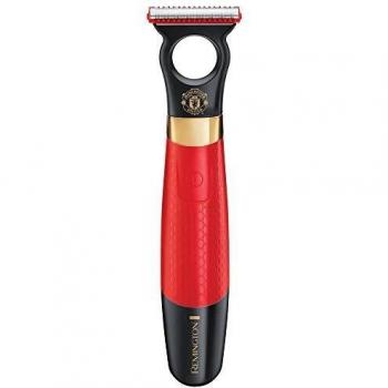 Remington Durablade MB055 - Barbero edición Manchester United, inalámbrico, cuchillas duraderas, uso en seco y mojado, recargable, batería litio, rojo y negro