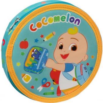 Estuche Escolar Redondo Cocomelon 'Back to Class' con 18 Piezas - Safta