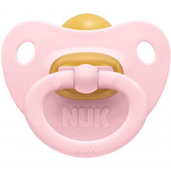 Nuk Classic - Pack de 2 chupetes fisiológicos de látex T1, color rosa