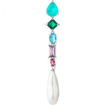 Pendientes asimétricos Ear Candy Vani de Plata de Ley 925