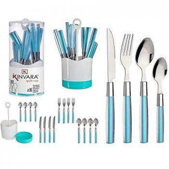 Set de Cubiertos Azul Acero Inoxidable PS