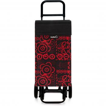 Garmol G4 Love C591 Carro de Compra 4 Ruedas, Tela, Rojo, 40x27x105 cm