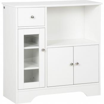 Aparador de Cocina Moderno con Puerta de Vidrio