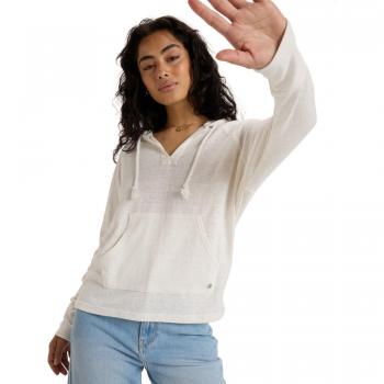 Sudadera Destination Surf Roxy Blanca Nieve para Mujer
