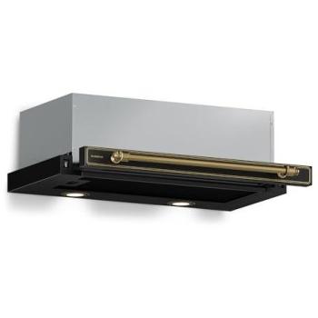 Campana Extractora Retráctil Klarstein Victoria 60cm, Elegante, Retro, 358 m³/h, Clase A++, LED, Silenciosa