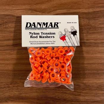 Danmar TRW100OR - 100 Pack Orange Nylon Tension Rod Washers