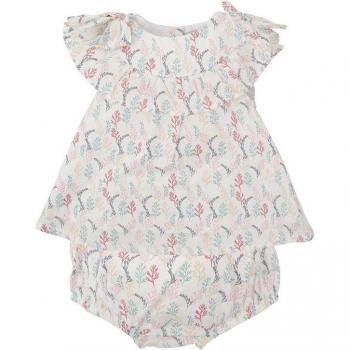 Conjunto de Jesusito de Bebé Niña con Motivos Florales