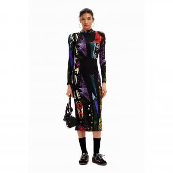 Vestido midi artístico mujer Desigual Malaga Lacroix