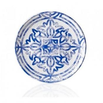 Plato Llano Melamina Tilda 26 Cm Sevilla - Resistente y Elegante, Caja con 3 Unidades